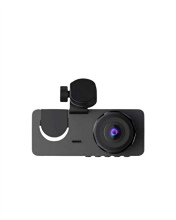 1080p Ön + 720p Arka & İç Kamera – Suya Dayanıklı Araç Güvenlik Kamerası