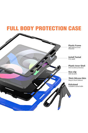 iPad Pro 11 (2020) Kılıf Griffin Tablet Kapak - Mavi-(5796)