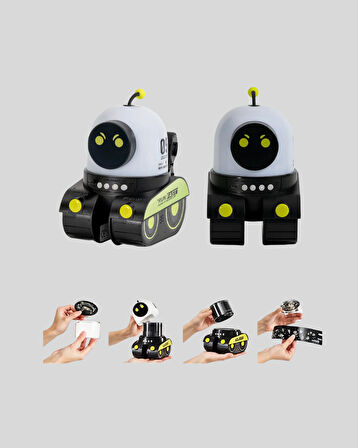 Robot Tasarımlı Bluetooth Hoparlörlü Yıldızlı Gökyüzü Projektör