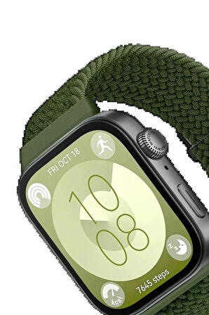 Huawei Fit 4 Star Kordon - Koyu Yeşil-(5796)