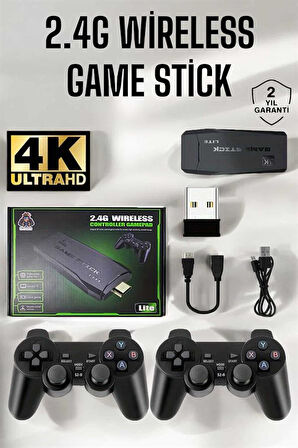 Gaming Atari 2.4g Uyumlu Kablosuz Çift Kol Game Stick