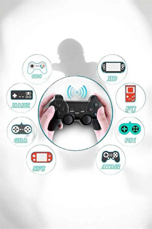 Gaming Atari 2.4g Uyumlu Kablosuz Çift Kol Game Stick