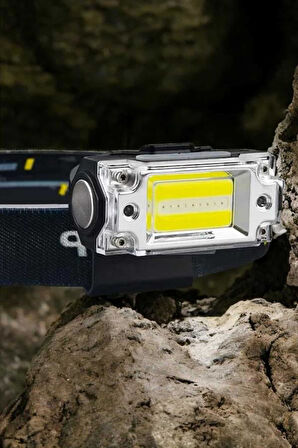 Şarjlı Kafa Feneri Suya Dayanıklı Ayarlanabilir Kamp Feneri