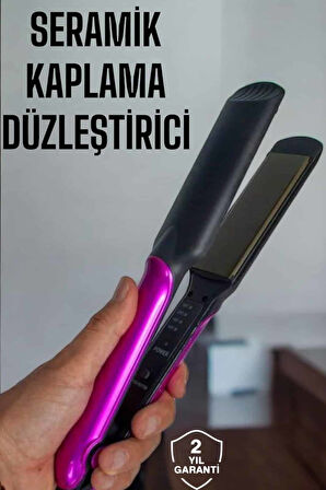 Seramik Kaplama Isı Ayarlı Yıpranma Karşıtı Saç Düzleştirici