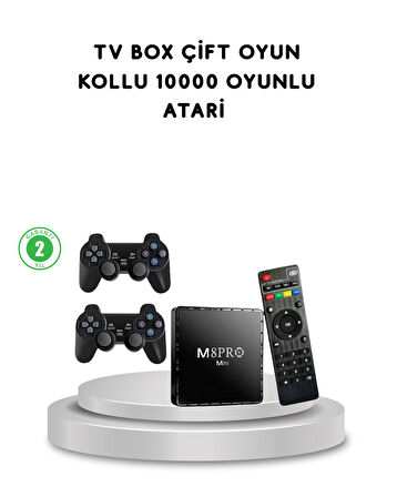 M8Pro Mini 2 Android 12 64 GB TV Box – 10K Ultra HD Görüntü & Oyun Keyfi
