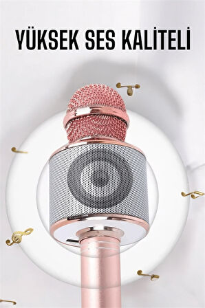 Taşınabilir Bluetooth Karaoke Mikrofon: Hafıza Kart Girişli Etkileyici Performan