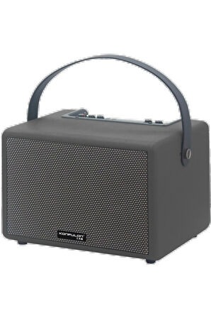 F31 50W Sürücülü 2 Adet Mikrofonlu BT 5.2 Kablosuz Hoparlör - Siyah-(5796)