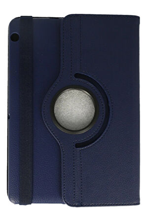 Huawei MediaPad T3 10 / 9.6 Kılıf 360 Tablet Deri Kılıf - Lacivert-(5796)