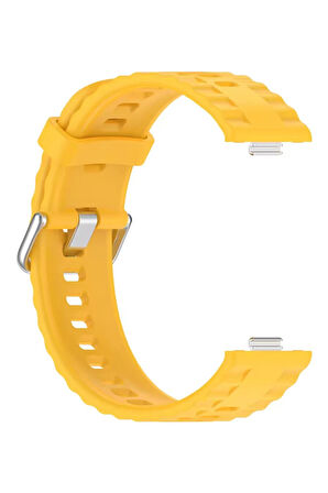 Huawei Watch Fit 3 Klasik Kordon - Sarı-(5796)