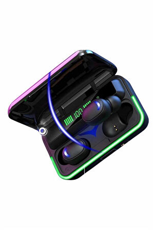 Extra Bass Kablosuz Kulaklık Işıklı Bluetooth Kulaklık Powerbank Özellikli