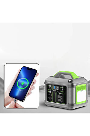 CN05 Powerbank 600W 128.000 mAh Kamp Şarj 60W PD - Siyah-(5796)