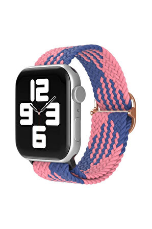 Apple Watch 38mm Star Kordon - Pembe-Mavi-(5796)