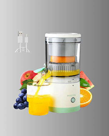 Taşınabilir Şarjlı Katı Meyve Sıkacağı – 45W Güç 18000 RPM Hız 400 mL K