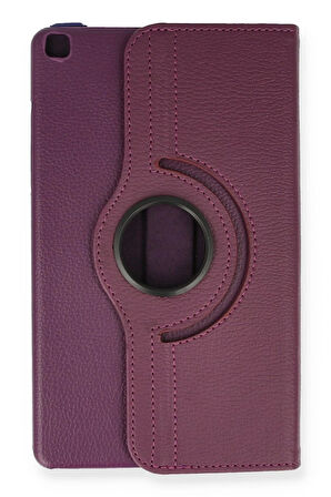 Samsung Galaxy T290 Tab A 8 Kılıf 360 Tablet Deri Kılıf - Mürdüm-(5796)