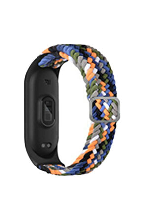 Xiaomi Mi Band 6 Star Kordon - Gri-Turuncu-(5796)