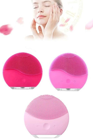 Hassas Ciltlere Özel Titreşimli Yüz Temizleme ve Masaj Aleti