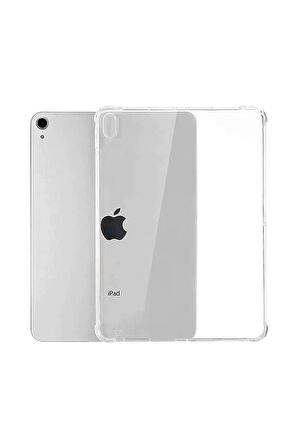 iPad Air 4 10.9 Kılıf Anti Şeffaf Tablet Silikon - Şeffaf-(5796)
