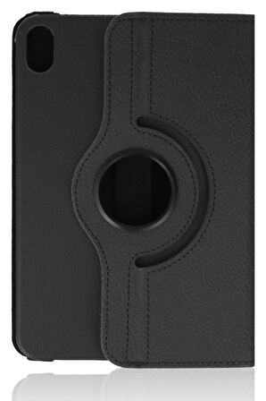 iPad Mini 6 Kılıf 360 Tablet Deri Kılıf - Siyah-(5796)