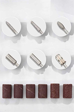 Protez Tırnak Manikür ve Pedikür Seti Elektrikli