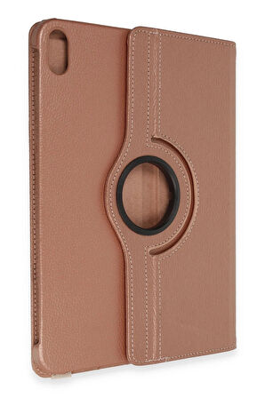iPad 2022 10.9 (10.nesil) Kılıf 360 Tablet Deri Kılıf - Rose Gold-(5796)