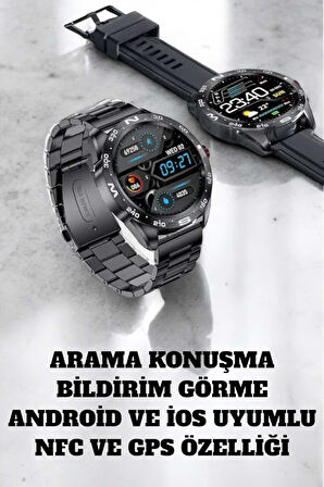 Akıllı Saat Arama Cevaplayan Titreşim Özelliğiyle Bildirim Görebilen