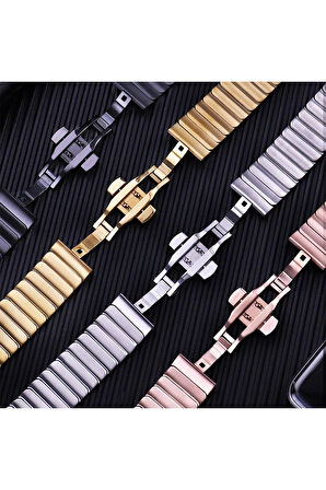 Apple Watch 38mm KR413 Fine Steel Kordon - Rose-(5796)