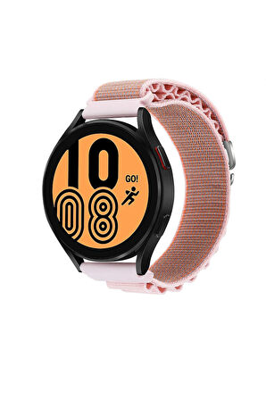 Watch 22mm KR410 Kumaş Kordon - Pembe-(5796)