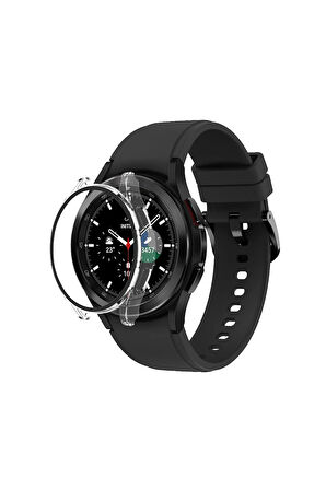 Watch 5 Pro 45mm Wall Camlı Kasa Ekran Koruyucu - Şeffaf-(5796)