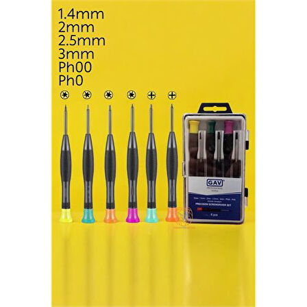 HSNET Saat Telefon Tamir Tork Tornavida Seti 6'lı