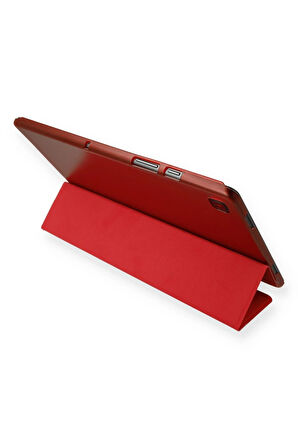 iPad 10.2 (7.nesil) Kılıf Tablet Smart Kılıf - Kırmızı-(5796)