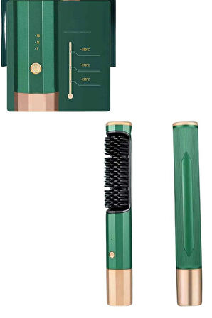 Üflemeli Saç Düzleştirici Fön Tarak Yüksek Isı Ayarlı İyon Özellikli