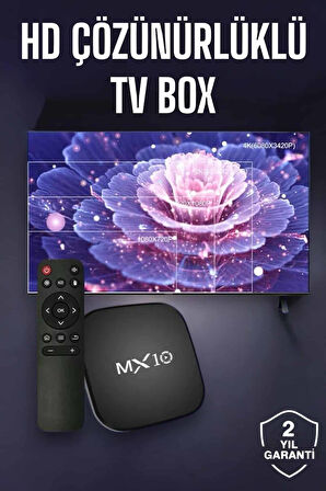 TV Box Android Uyumlu 4 Çekirdekli WİFİ Bağlantılı 4K