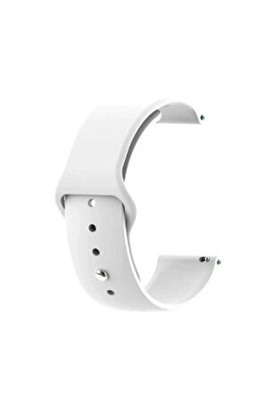 Huawei GT4 41mm 18mm Klasik Kordon - Beyaz-(5796)