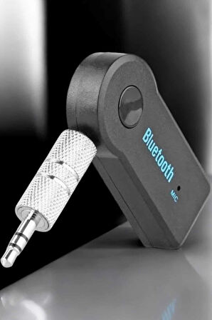 Kablosuz Bluetooth Aux Araç Kiti Siyah Hafıza Kartlı
