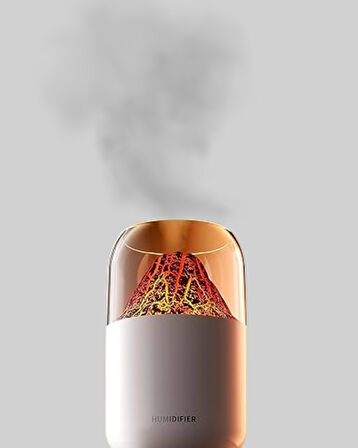 Volkanik Tasarımlı LED Işıklı Ultrasonik Nemlendirici