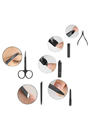 17 Parça Manikür Seti El ve Ayak Bakımı Törpü Cımbız Tırnak Temizleme