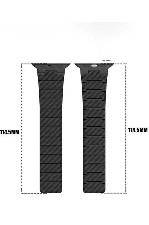 Watch 45mm Carbon Steel Kordon - Yıldız Işığı-(5796)