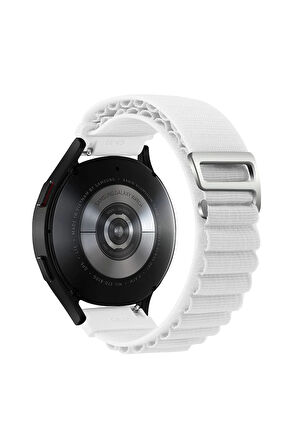 Watch 22mm KR410 Kumaş Kordon - Beyaz-(5796)