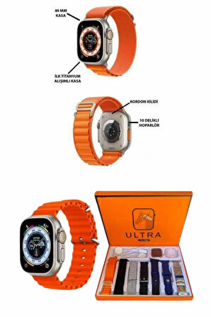 Akıllı Saat Çağrı Cevaplayabilen Unısex 7 Kordonlu Müzik Dinleme