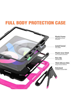 iPad Pro 11 (2020) Kılıf Griffin Tablet Kapak - Pembe-(5796)