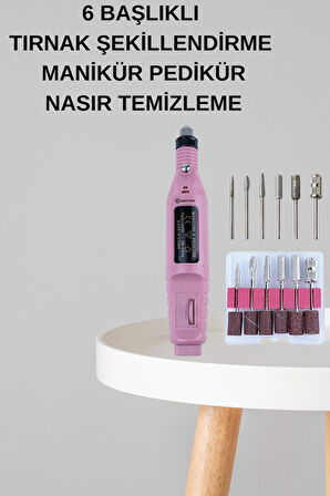 Elektrikli Manikür Pedikür Seti İkili Set 17 Parça Tırnak Bakımı Nasır Temiz