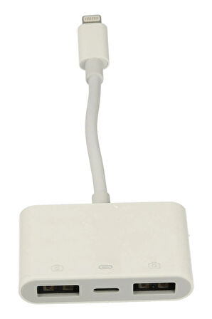 APR23 Iphone Otg 3in1 - Beyaz-(5796)