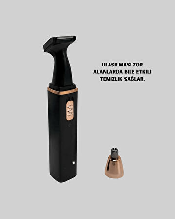 USB Şarjlı Sessiz Burun ve Kulak Kılı Temizleme Cihazı