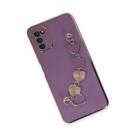 Samsung Galaxy A03s Kılıf Esila Silikon - Mor