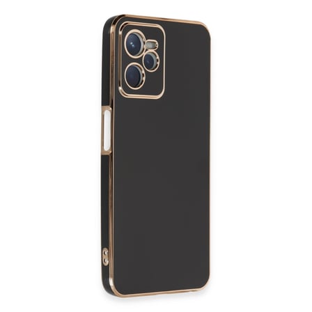 Realme C35 Kılıf Volet Silikon - Siyah