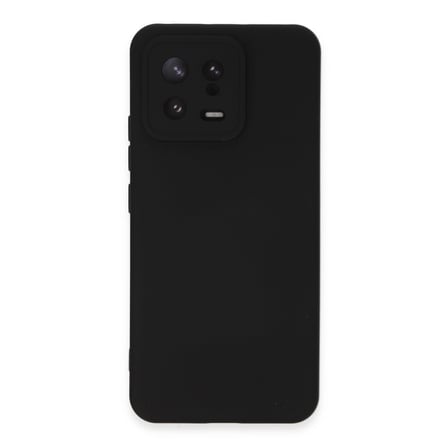 Xiaomi Mi 13 Kılıf Nano İçi Kadife Silikon - Siyah