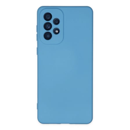 Samsung Galaxy A33 5g Kılıf Nano İçi Kadife Silikon - Mavi