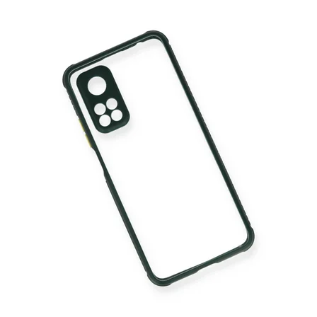 Xiaomi Mi 10t Pro Kılıf Miami Şeffaf Silikon - Koyu Yeşil