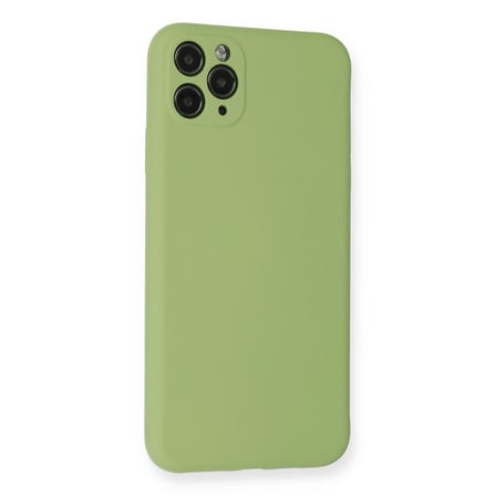İphone 11 Pro Max Kılıf Nano İçi Kadife Silikon- Yeşil