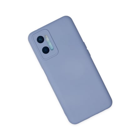 Oppo A96 Kılıf Nano İçi Kadife Silikon - Lila